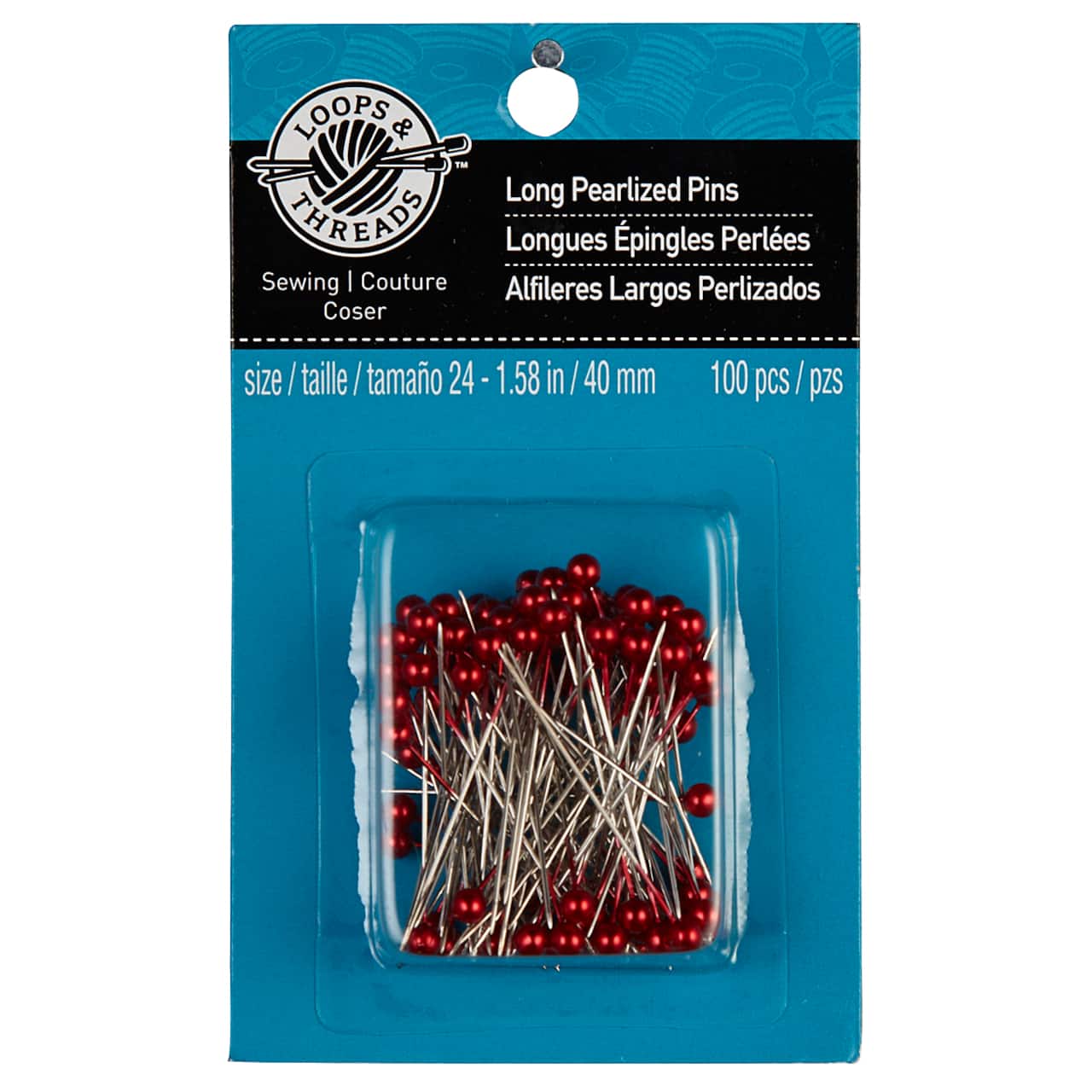 Loops & Threads™ Long Pearlized Pins